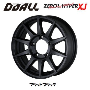 DOALL CST ZERO 1 HYPER XJ ゼロワン ハイパー エックスジェイ ジムニー 5.5J-16 +22 5H139.7 フラットブラック お得な４本SET 送料無料