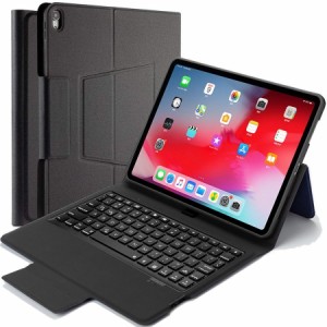 iPad Pro11 2018仕様　Bluetooth キーボード　ペンホルダー収納　超薄TPUケース 兼スタンド兼カバー 全面保護 超軽量 対応型番：A1934/A1
