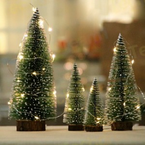 ミニツリー クリスマスツリー 卓上 5個セット クリスマスツリー 雪付き 雪化粧 飾りオーナメントー 小型 クリスマス 飾り LEDイルミネー