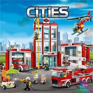 レゴブロック LEGO ポリスステーション 消防署 レゴ互換品 クリスマス プレゼン