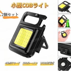 COB LEDライト 2個セット 充電式 COB 投光器 cobライト 防水 LED 懐中電灯 ハンディライト ミニライト ワークライト ランタン