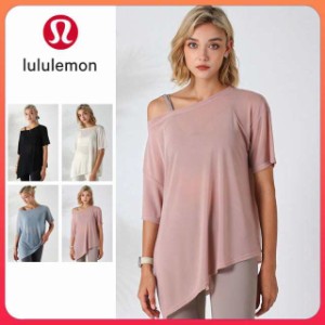 ルルレモン lululemon トレーニング ウェア レディース ヨガウエア トップス 半袖 シャツ 通気 　