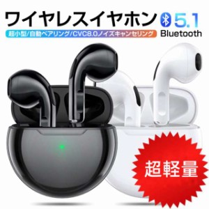 ワイヤレスイヤホン イヤホン Bluetooth5.1 イヤホン 超小型 高音質 両耳 左右分離型 軽量 ブルートゥース イヤホン 通話 防水 プレゼン