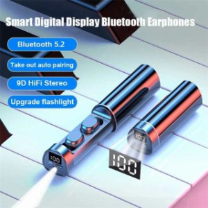 ワイヤレスイヤホン イヤホン Bluetooth 5.2 ブルートゥースイヤホン インナーイヤー型 タッチ式 IPX5防水 HIFI高音質 低遅延 片耳 両耳