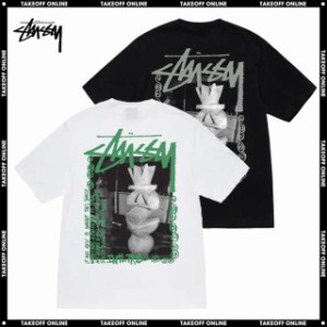 STUSSY LANDIN TEE (Tiki Tee) WHITE/BLACK メンズ 半袖 Tシャツ ステューシー ランディン ティキ ホワイト/ブラック 2色展開 2023 S/S