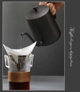 コーヒードリップポット 1人用 350ml ステンレス 細口 ポット コーヒーポット 約2杯分 おしゃれ コーヒー グッズ ケトル コーヒーケトル(