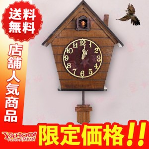 鳩時計 壁掛け 木製 ドイツ 壁掛け時計 振り子時計 アナログ 自動時報 カッコー リズム時計 インテリア 掛け時計 時間ごとの計時、インテ