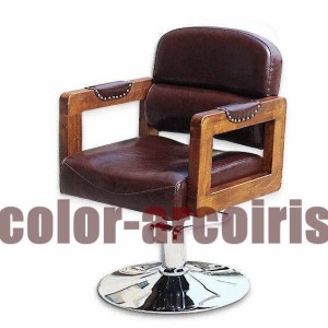 理容室椅子、美容室椅子 ヘアチェア サロンスタイルのヴィンテージ理髪店の椅子 顔そり用リクライニングチェア美容師の椅子 サロン機器の