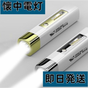 即日発送 懐中電灯 led 強力 小型 ハンディライト フラッシュライト USB充電式 高輝度 懐中電灯 防水 緊急用 キャンプ 登山 夜釣り 停電 