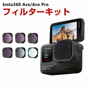 Insta360 Ace/Ace Pro用 6個 フィルターキット CPLフィルター+ND8 ND16 ND32 ND64 MCUV 減光フィルター HD光学ガラス 多層コーティング 