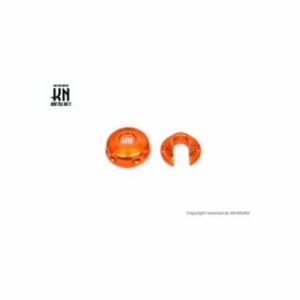 KN企画 アルミCNCチョークレバーキャップ【オレンジ】ビッグキャブ用 kn926 バイク