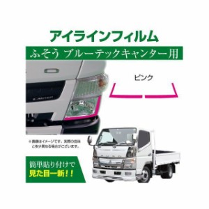 マッドマックス 三菱 FUSO ブルーテックキャンター専用 デイライト アイラインフィルム ピンク MADMAX 車 自動車