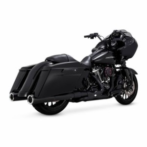 バンス ツーリングファミリー汎用 HI-OUTPUT スリップオン ブラック VANCE&HINES バイク