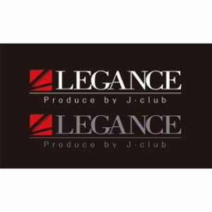 LEGANCE LEGANCE New ブランドロゴステッカー シルバー/レッド LEGANCE 日用品