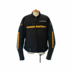 バンソン 2021-2022秋冬モデル TVS2109W ライダースジャケット（ブラック/イエロー） サイズ：M VANSON バイク