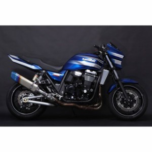 トリックスター ZRX1200ダエグ レーシングスリップオンマフラー IKAZUCHI /ステンパイプ TRICKSTAR バイク