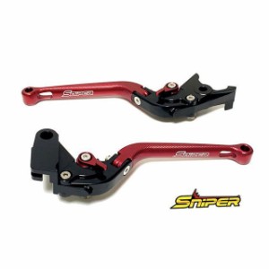 スナイパー PCX JF28 JF56 JF81/PCX150 KF12 KF18 KF30 6段階アジャスター 可倒式 ブレーキレバーセット 赤 …