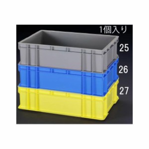 エスコ 658x448x167mm/39.5L コンテナ（グレー） ESCO バイク 車 自動車 自転車