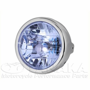 田中商会 汎用 汎用 マルチリフレクターヘッドライト カラー：メッキ・ブルー Sea Tac バイク