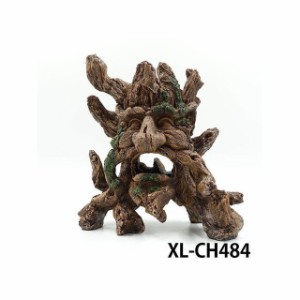 アルファテック XL-CH484 木/顔（中）流木 水槽 ケージ 飼育ケース インテリア オーナメント アクセサリー オブジェ オーナメント ジオラ