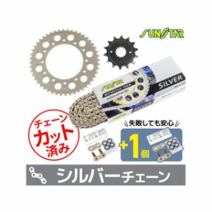 サンスター バリオス ZXR250 ZXR250R KS30202 チェーン＆スプロケ3点セット（シルバー） SUNSTAR バイク