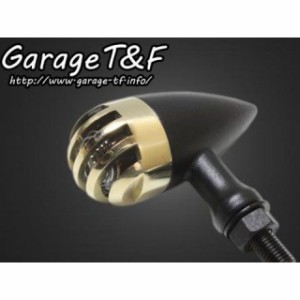 ガレージT&F 汎用 バードゲージウィンカータイプ2（ブラック） ダークレンズ仕様 ゲージ：真鍮 T&F バイク
