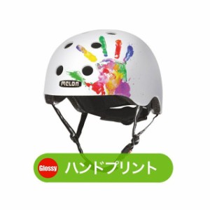 Melonhelmets（自転車） ハンドプリント（ツヤ無し） サイズ：XL-XXL Melonhelmets 自転車