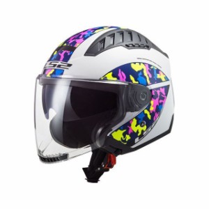 エルエスツーヘルメット COPTER（クリスピーホワイトイエロー） サイズ：L LS2 HELMETS バイク