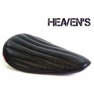 【メーカー直送】ヘブンズ 汎用 ソロシート ロングノーズ カラー：ブラック タイプ：低反発 HEAVEN’S バイク