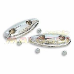 マロッシ TMAX500 2 CHROMED COVERS for REAR-VIEW MIRROR SLOTS MALOSSI バイク