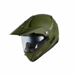 ウインズヘルメット X-ROAD II COMBAT（マットアーミー×グリーンブラック） サイズ：XL WINS バイク