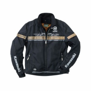 カワサキ 2022-2023秋冬モデル カワサキ×BATES ロングシーズンジャケット（ブラック/サンド） サイズ：L KAWASAKI バイク