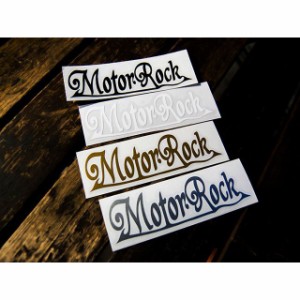 モーターロック MOTOR ROCK ステッカー カラー：ホワイト Motor Rock 日用品