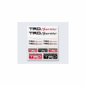 【メーカー直送】TRD Sportivo ミニステッカーセット（toyota/トヨタ） TRD 日用品