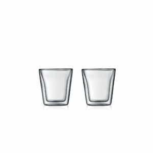 bodum ボダムキャンティーン ダブルウォールグラス0.1L 2pcs 727015575056 bodum 日用品