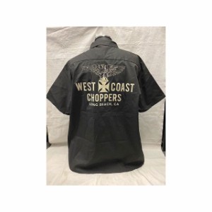 ウエストコーストチョッパーズ ワークシャツ ブラック WEST COAST CHOPPERS バイク