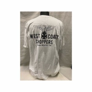 ウエストコーストチョッパーズ 半袖ロゴTシャツ ホワイト WEST COAST CHOPPERS バイク