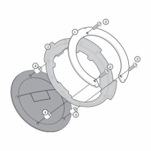 ジビ MT-10 タンクロック（タンクロック） タンクバッグパック用フィッティングキット GIVI バイク