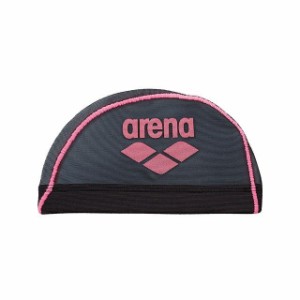 arena ARN-6414 メッシュキャップ（ブラック×Fピンク） サイズ：M arena キャンプ