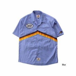クレイスミス CSY-3907 HEADER ワークシャツ（ブルー） サイズ：3L Clay Smith バイク