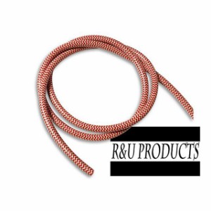 R&Uプロダクツ ハーレー汎用 ヘリンボーン 布巻き配線（レッド/ホワイト）1m R&U PRODUCTS バイク