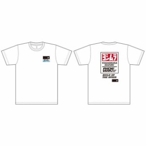 ヨシムラ YOSHIMURA SUZUKI RIDEWIN cool Tシャツ（ホワイト） サイズ：L YOSHIMURA バイク