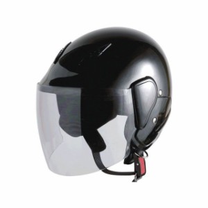 【メーカー直送】ビー＆ビー BB-604 セミジェットヘルメット（ブラック） B&B バイク