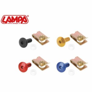 LAMPA 汎用 汎用アルミボルトキット（10本入） M5クリップナットタイプ（ブラック） LAMPA バイク