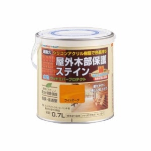 アトムハウスペイント 水性ウッドエバープロテクト0.7Lライトオーク ATOM HOUSE PAINT 日用品