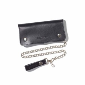 カドヤ K’S LEATHER＆K’S PRODUCT クラウン ウォレット（ブラック） KADOYA バイク