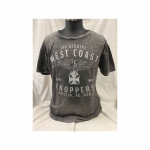 ウエストコーストチョッパーズ イーグル 半袖Tシャツ（ブラック） サイズ：Lサイズ WEST COAST CHOPPERS バイク