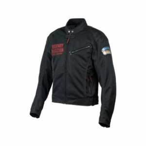 イエローコーン 2024春夏モデル YB-4101 メッシュジャケット（ブラック/レッド） サイズ：LL YeLLOW CORN バイク