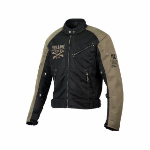 イエローコーン 2024春夏モデル YB-4113 メッシュジャケット（ブラック/ベージュ） サイズ：M YeLLOW CORN バイク