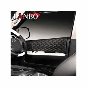 LANBO レザードアパネル Type LUXE 200ハイエース（ブラック×ブラック） LANBO 車 自動車